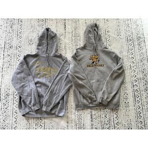 Set of 2 Grey Hooded Sweatshirts Medium Size
